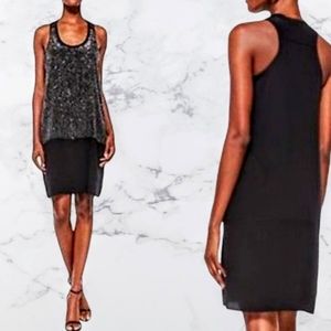 Eileen Fisher Sequined Rivulet Silk Dress
